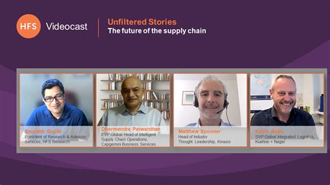 Unfiltered Stories The Future Of The Supply Chain HFS Research