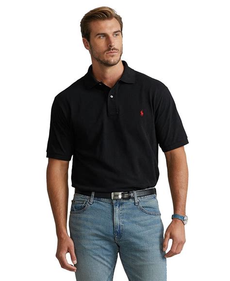 Polo Ralph Lauren Mens Big And Tall Classic Fit Cotton Mesh Polo Macys