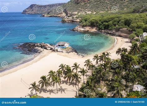 Aerial View Of Tarrafal Beach In Santiago Island In Cape Verde Cabo