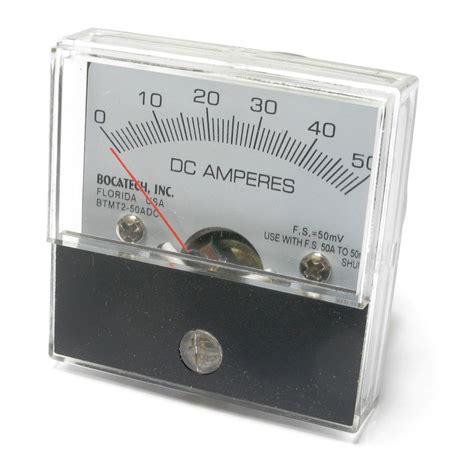 0 50 Amp Dc Analog Panel Meter 2 Inch