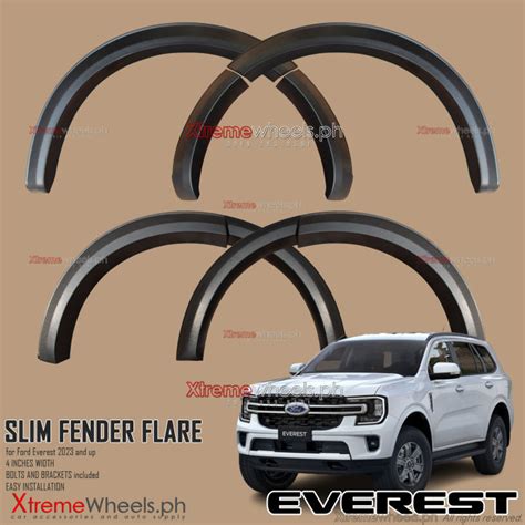 Ford Everest Trend Limited Sport 2023 2024 Slim Fender Flare Matte