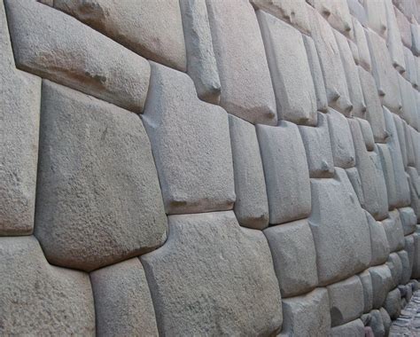 Incan Wall A Fine Example Of Master Stonemasonry Cuzco 1400s