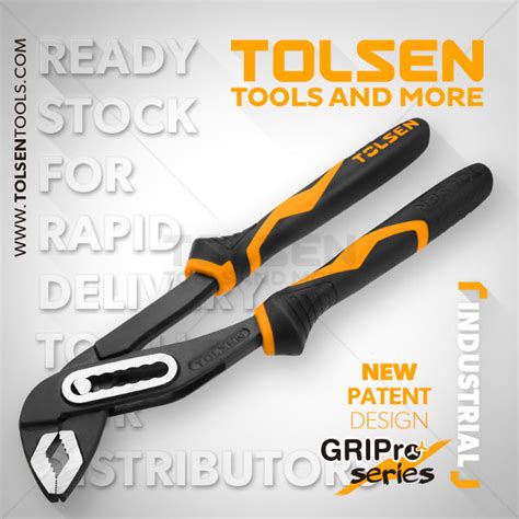 Tolsen Water Pump Pliers Inch Mm Industrial Gripro