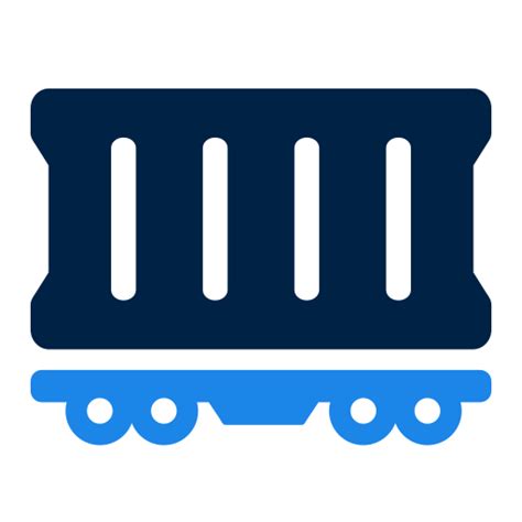 Icono De Tren De Carga Generic Blue