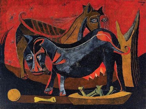 Rufino Tamayo Two Dogs 1941 Rufino Tamayo Rufino Tamayo Paintings