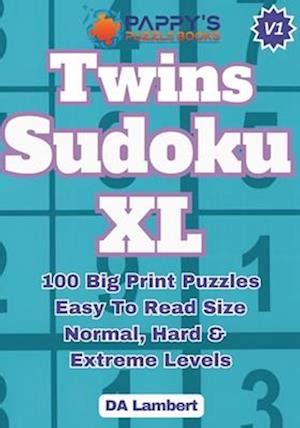 Få Pappy s Twins Sudoku XL Puzzles With Big Print af Da Lambert som