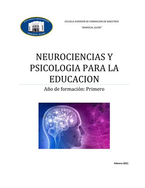 Pdf Neurociencias Y Psicologia Para La Educacion Dokumen Tips