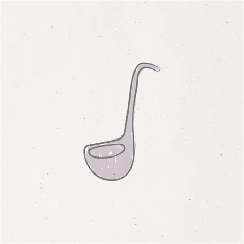 Free Vector Doodle Kitchen Soup Ladle Vector