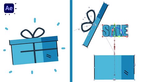 D Text Gift Box Animation In After Effects Tutorials Cg Animation