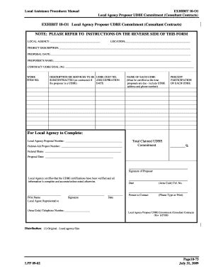 Fillable Online Dot Ca For Local Agency To Complete Dot Ca Fax Email