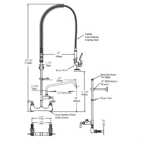 Aer Pre Rinse Mixer Kitchen Faucet Ikf Aer