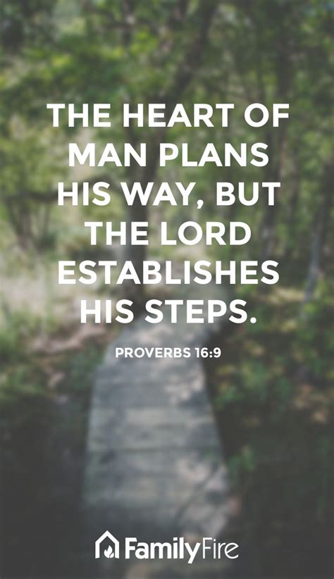 The Heart Of Man Plans His Way But The Lord Establishes His Steps