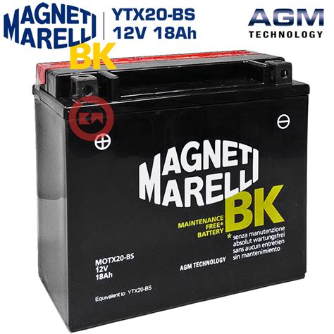 Batteria Magneti Marelli Ytx Bs Aprilia Caponord Rsv