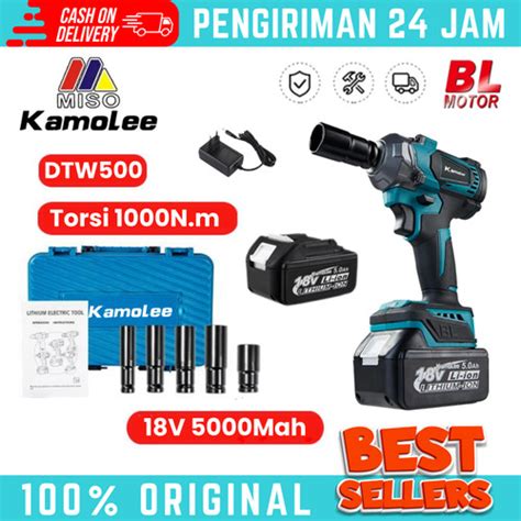 Jual Kamolee Cordless Electric Impact Wrench N M Dtw Impact