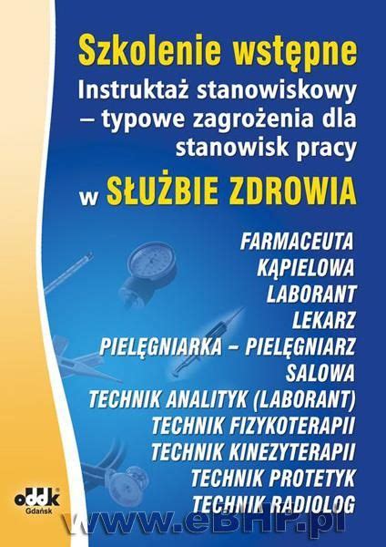 Oddk Szkolenie Wst Pne Instrukta Stanowiskowy Typowe Zagro Enia Dla