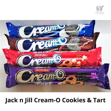 Jack N Jill Cream O Sandwich Cookies And Tart 132g 120g Shopee