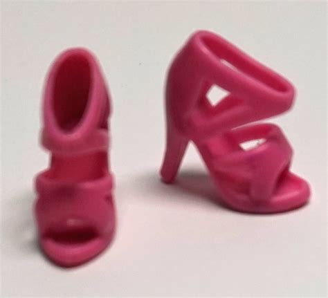 Pink Strappy Heels For Barbie Dolls