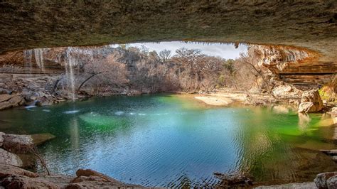 Wallpaper Landscape Waterfall Lake Rock Nature Reflection Park