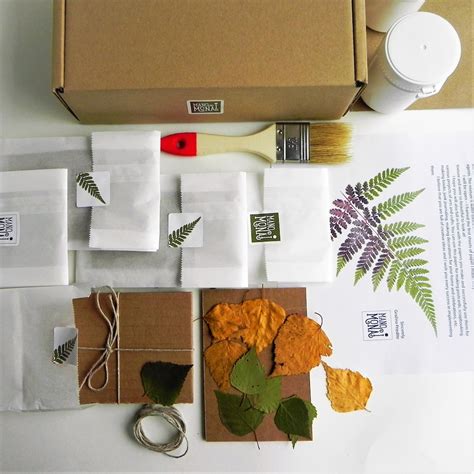 DIY Craft Kit Learn to Make Paper With Pressed Leaves - Etsy