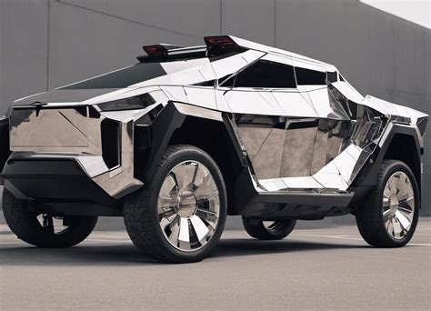 Digital Imagery Photograph Of A 2025 Tesla Cybertruck As A Transformer