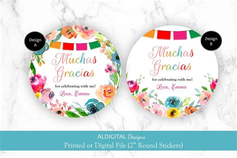Fiesta Stickers Mexican Fiesta Stickers Fiesta Party Favor Stickers