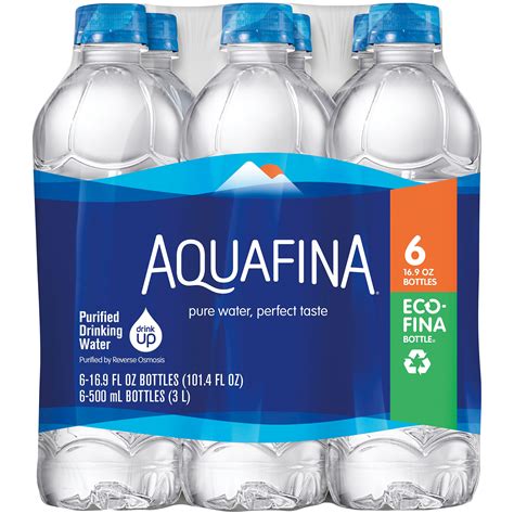 Aquafina Purified Drinking Water 16 9 Fl Oz 105 Pt 500 Ml