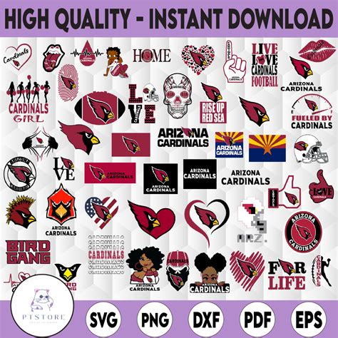 50 Files Arizona Cardinals Svg Bundle Arizona Svg Nfl Logo Inspire