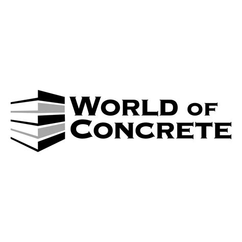 World Of Concrete Logo Black And White Brands Logos