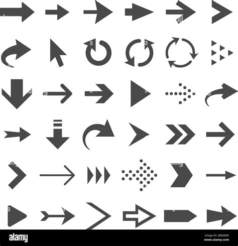 Iconos De Flecha Web Aislados Flechas De Cursor Descarga Y Botones De