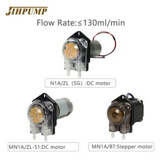 JIHPUMP 12v 24v DC Small Mini Micro Peristaltic Pump Stepper Motor