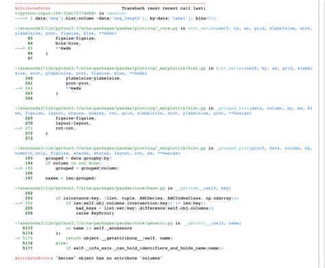 Python Pandas Attributeerror Series Object Has No Attribute Columns Stack Overflow