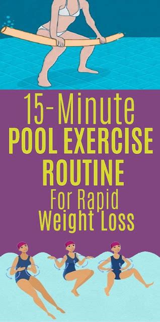 15 Minute Pool Exercise Routine To Lose Weight Rapidly Health And Fitnes