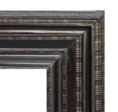 Proantic Th Century Guilloche Frame In Ebonized Finish Wood