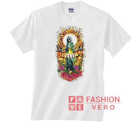 Sublime Virgin Mary Sugar Skull T Shirt Cheap