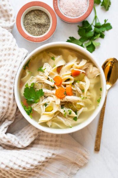 Easy Crockpot Chicken Noodle Soup Recipe Ifoodreal