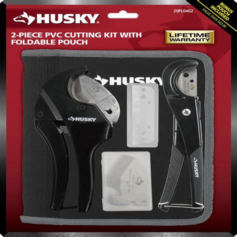 Husky Piece Pvc Cutting Kit With Foldable Pouch And Replacement Blade