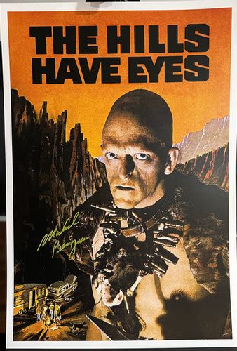 Michael Berryman Signed Hills Have Eyes Poster X Official Asylumstore