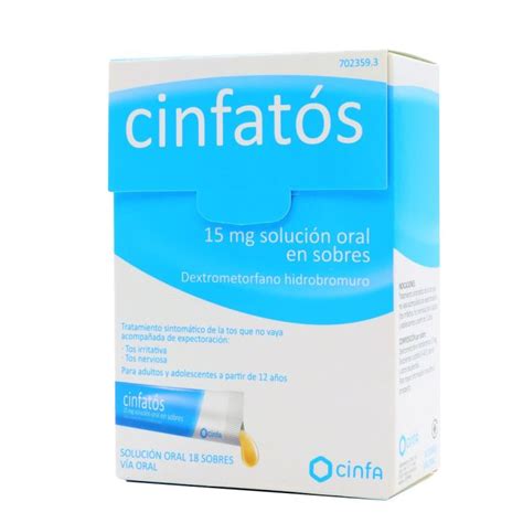 Cinfatós 15mg Solución Oral en Sobres 18 Sobres FarmaSoler