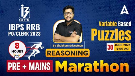 IBPS RRB PO Clerk 2023 Variable Based Puzzles Marathon Reasoning