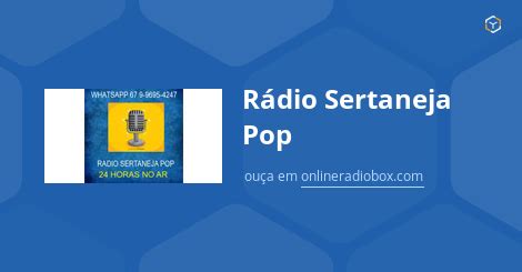 R Dio Sertaneja Pop Ao Vivo Taquarussu Brasil Online Radio Box