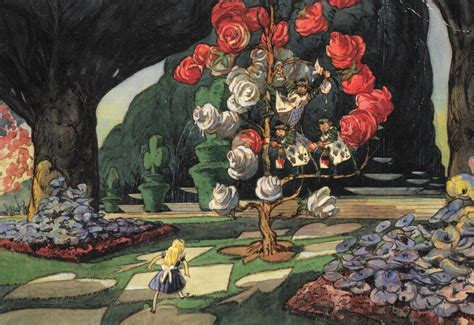 The 1939 original concept art for Disney's Alice in Wonderland definitely would have captured ...