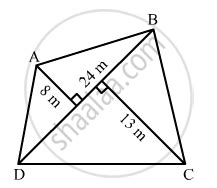 The Diagonal Of A Quadrilateral Shaped Field Is M And The