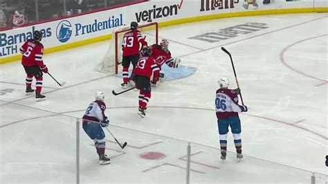 COL NJD Rantanen Scores Goal Against Vitek Vanecek NHL