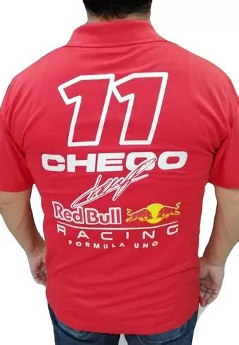 Playera Polo Red Bull Checo Perez Formula 1 Escuderia Hombre En Venta