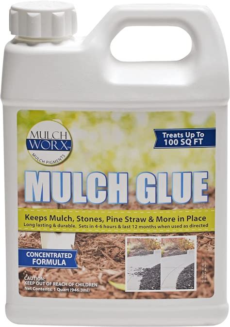 Sanco Industries Mulch Glue Concentrated Quart Oz Glues Locks