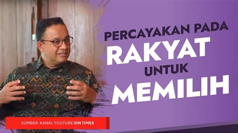 Percayakan Pada Rakyat Untuk Memilih Youtube