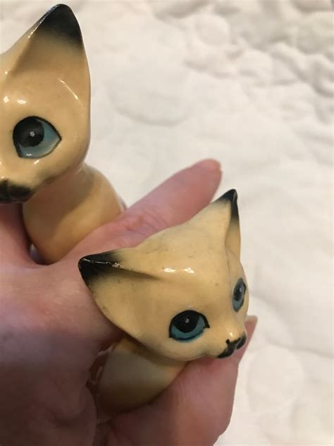 Vintage Porcelain Siamese Cats Etsy