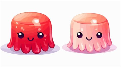 Colorful Jelly Cartoon Vector Illustration Premium Ai Generated Vector