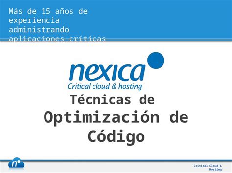 Pptx T Cnicas De Optimizaci N De C Digo Dokumen Tips