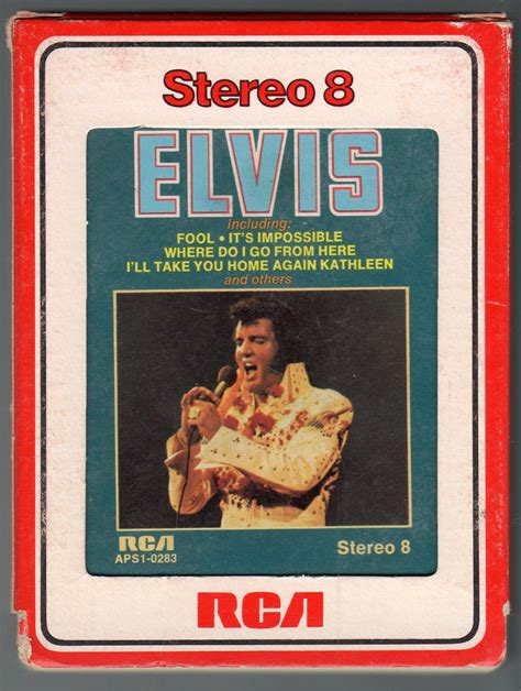 Elvis Presley Elvis 1973 Rca A18d 8 Track Tape